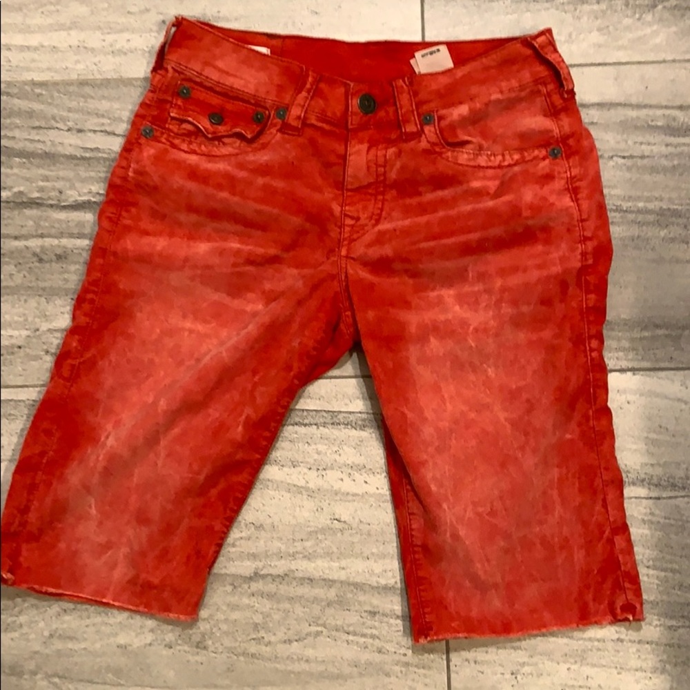 True religion shorts corduroy